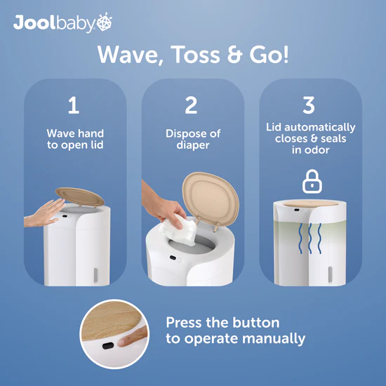 Buy Online 12 SmartWave Plus Touch-Free Diaper Pail at best price in UAE