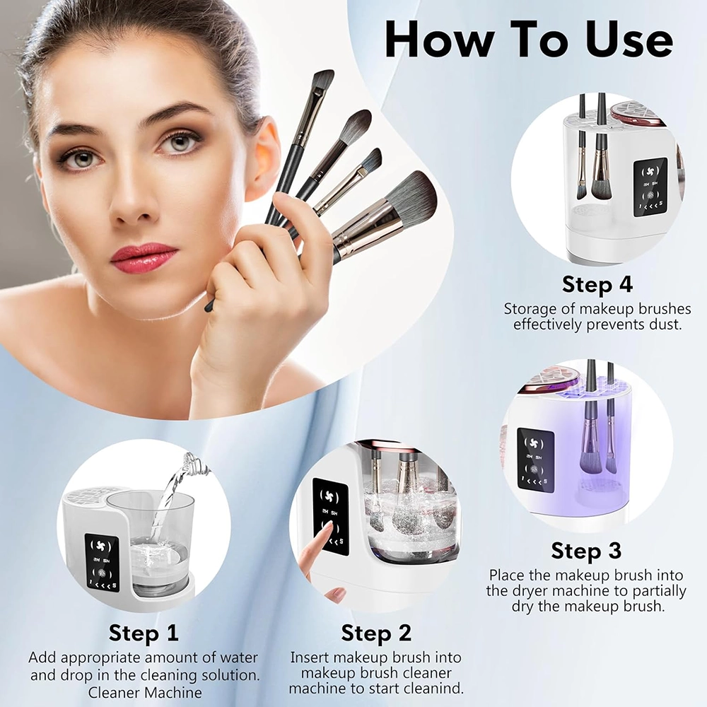 Buy Online Electric Make Up Brush Cleaner at best price in UAE