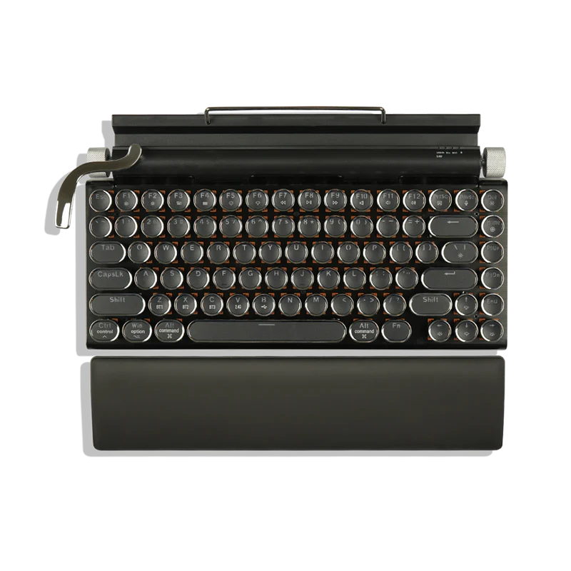 Buy Online TW1867 Retro typewriter keyboard black at best price in UAE