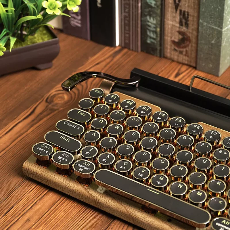 Buy Online TW1867 Retro typewriter keyboard black at best price in UAE
