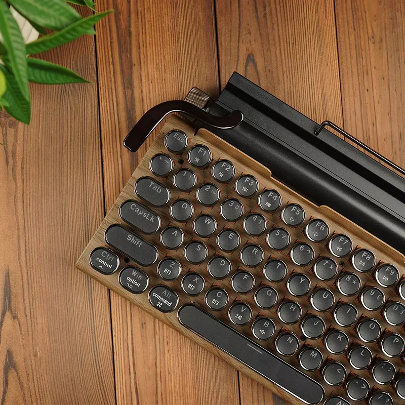 Buy Online TW1867 Retro typewriter keyboard black at best price in UAE