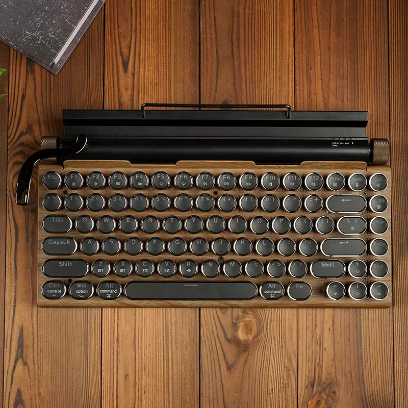 Buy Online TW1867 Retro typewriter keyboard black at best price in UAE
