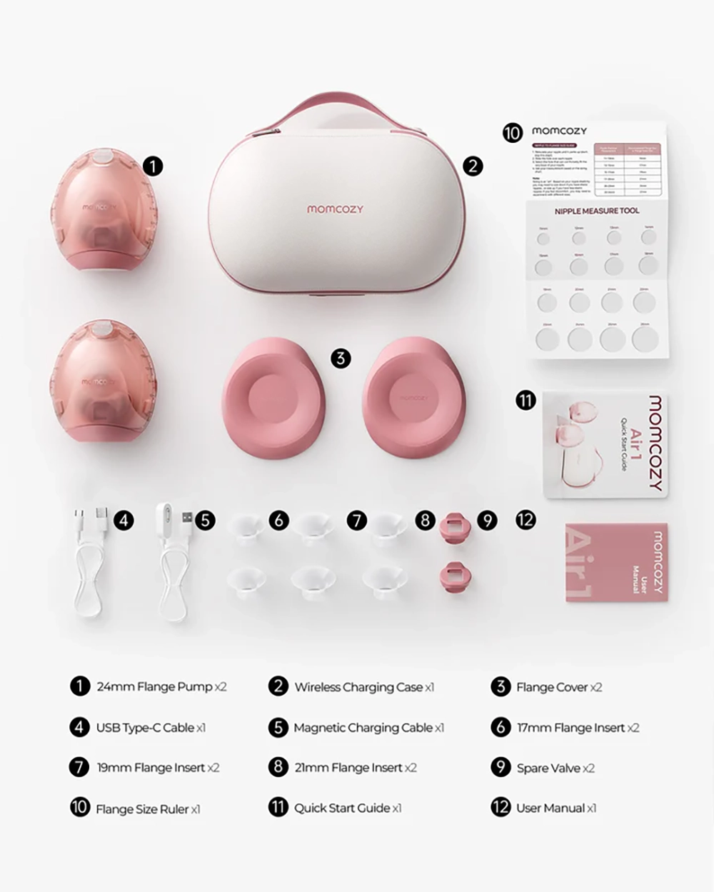 Buy Online Momcozy Air 1 Ultra-slim Breast Pump at best price in UAE