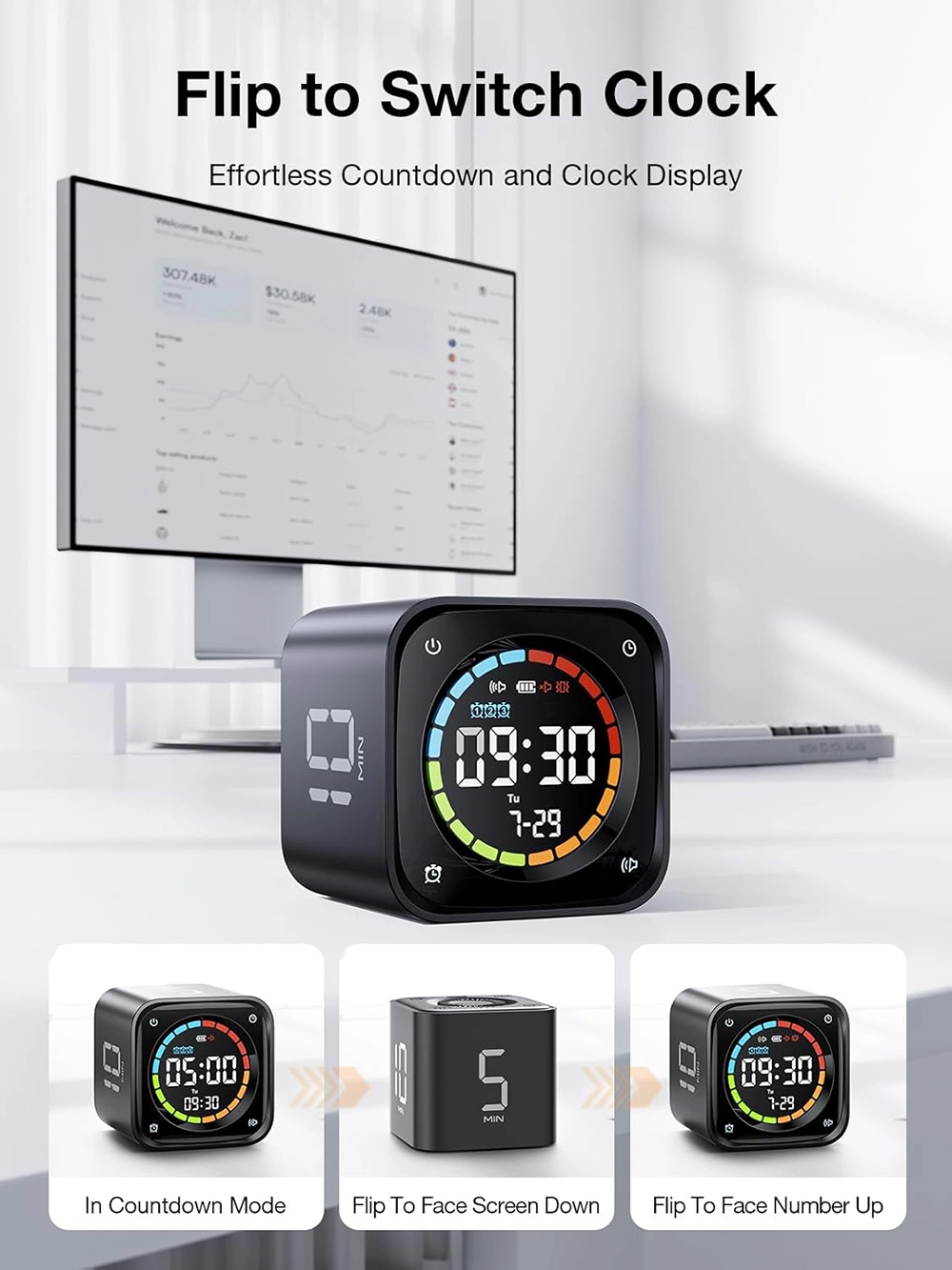 Buy Online Pomodoro Timer Cube at best price in UAE