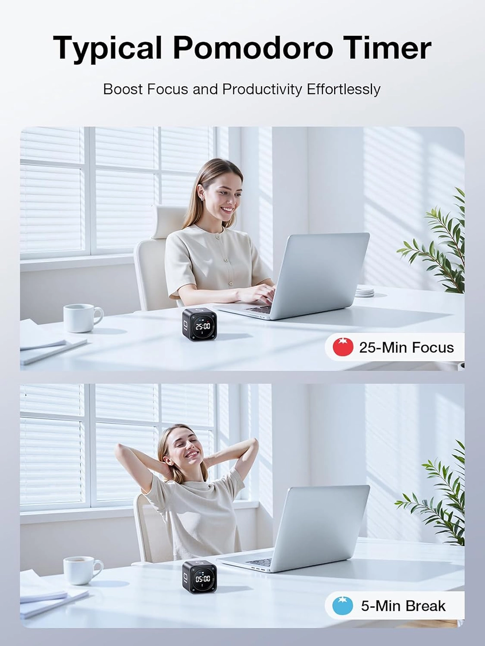 Buy Online Pomodoro Timer Cube at best price in UAE
