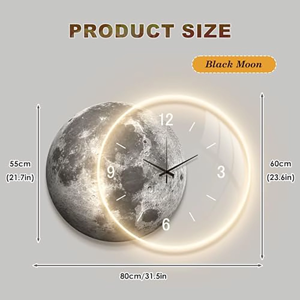 Buy Online Moon Design Wall Clock at best price in UAE
