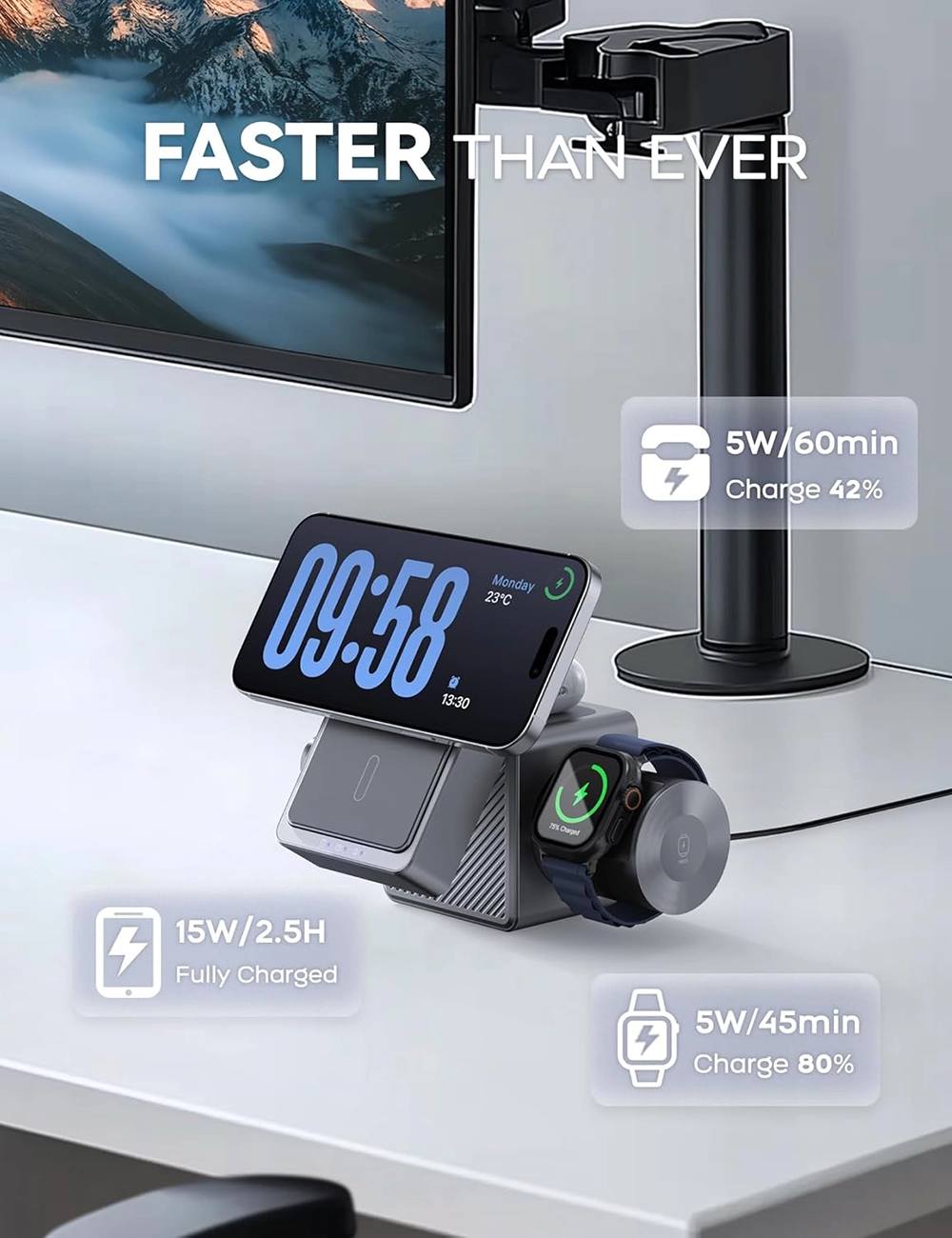 Buy Online 3 in 1 Charging Station at best price in UAE