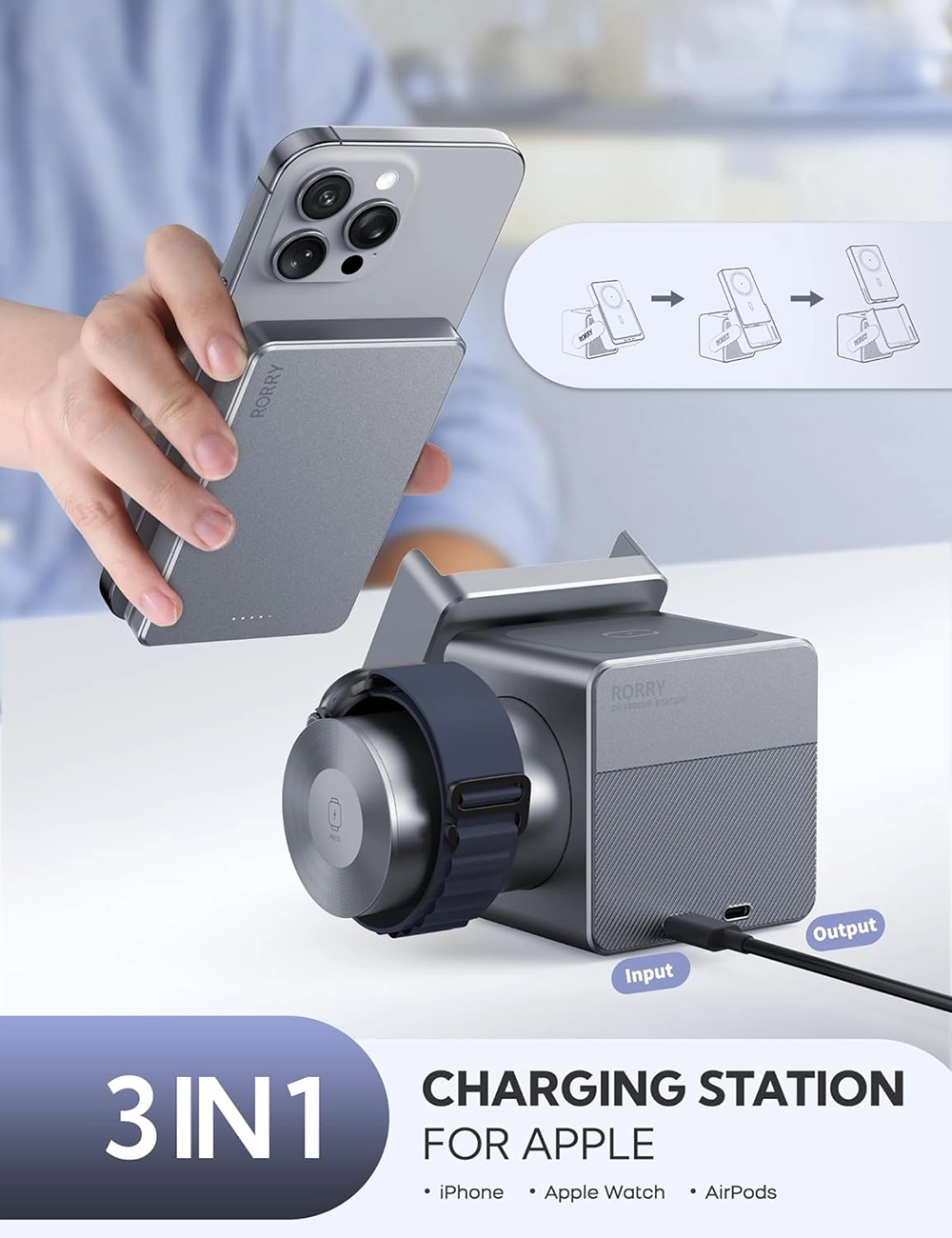 Buy Online 3 in 1 Charging Station at best price in UAE