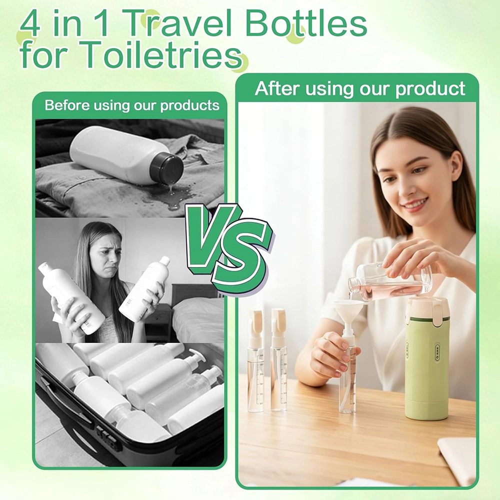 Buy Online 4 in 1 Travel Dispenser Bottle at best price in UAE
