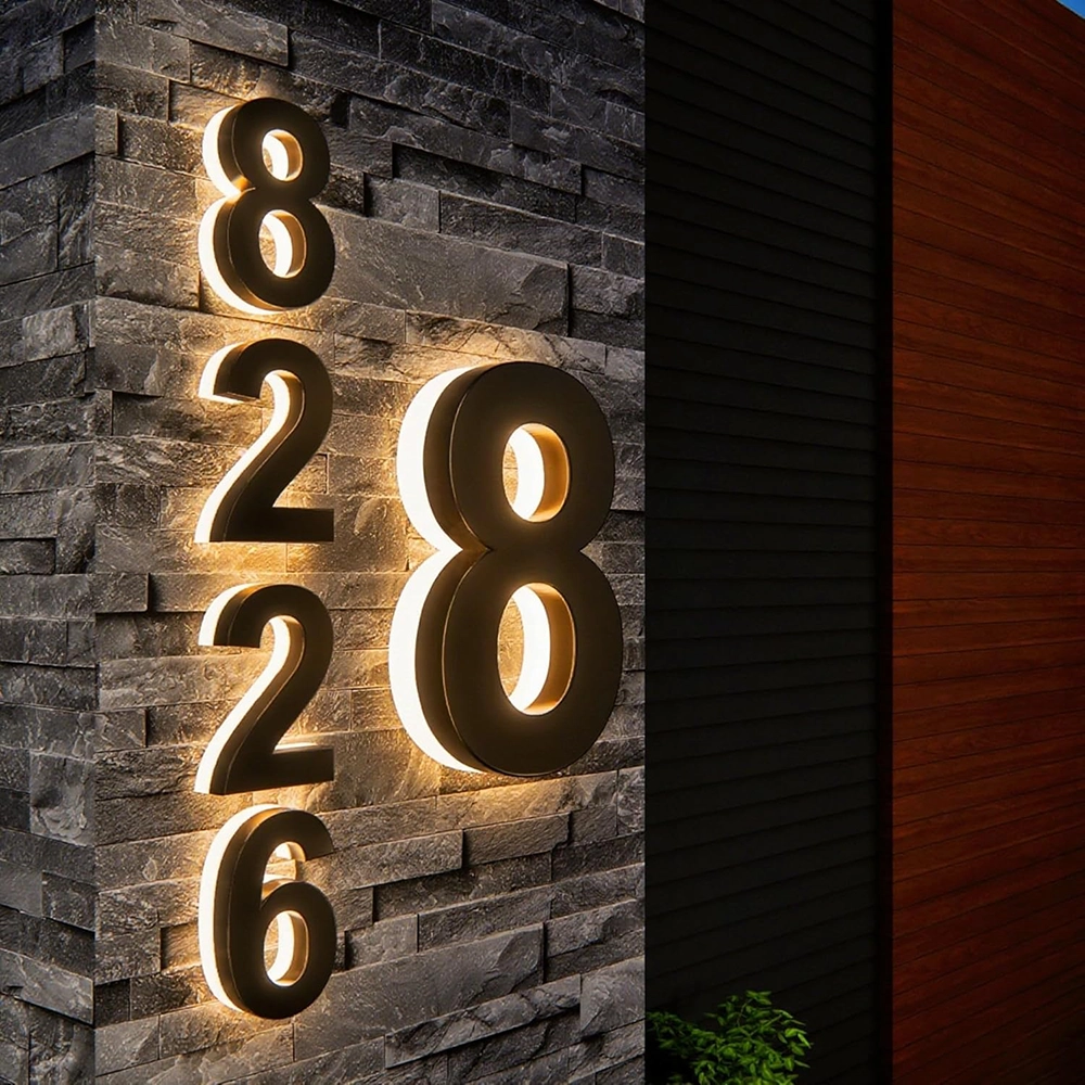 Buy Online Custom LED House Numbers at best price in UAE
