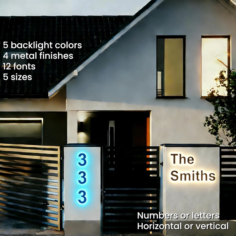Buy Online Custom LED House Numbers at best price in UAE