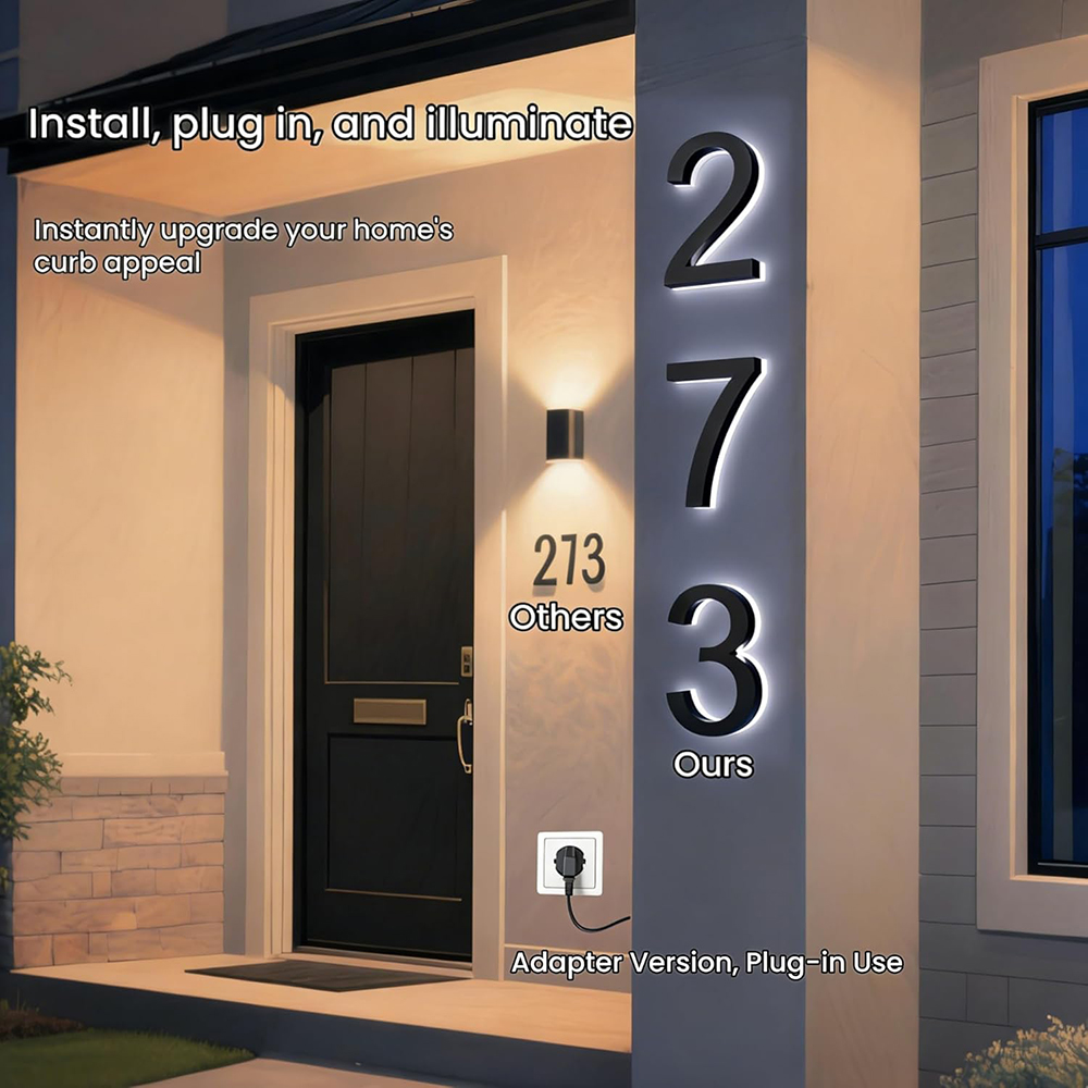 Buy Online Custom LED House Numbers at best price in UAE
